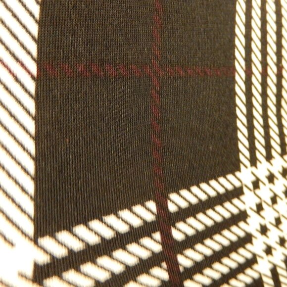 Calvin Klein Black & White Plaid V-Neck Small Sleeveless Career Top EUC - Picture 8 of 12